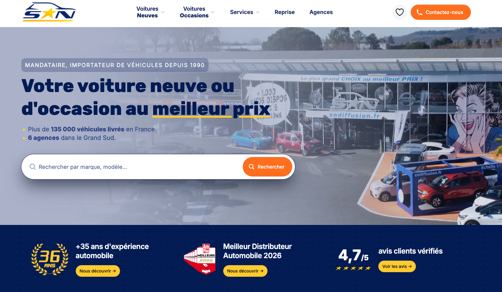 SN Diffusion : plusieurs années de confiance, un nouveau site